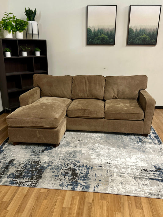 Light Brown Reversible Sectional