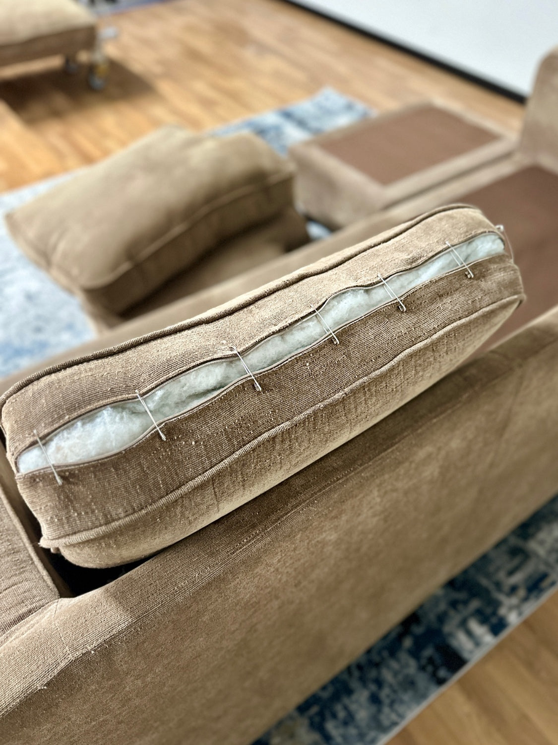 Light Brown Reversible Sectional