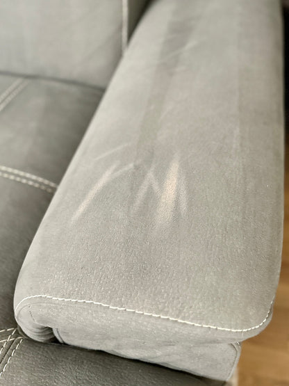 Grey Sleeper Pullout Sectional Couch w/ Storage