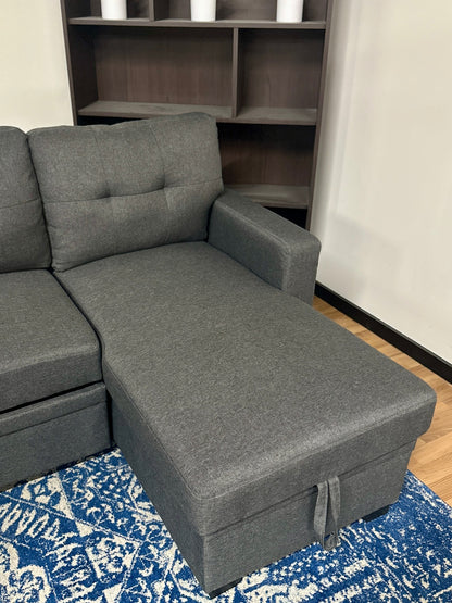 Sleeper Pull Out Storage Sectional Couch