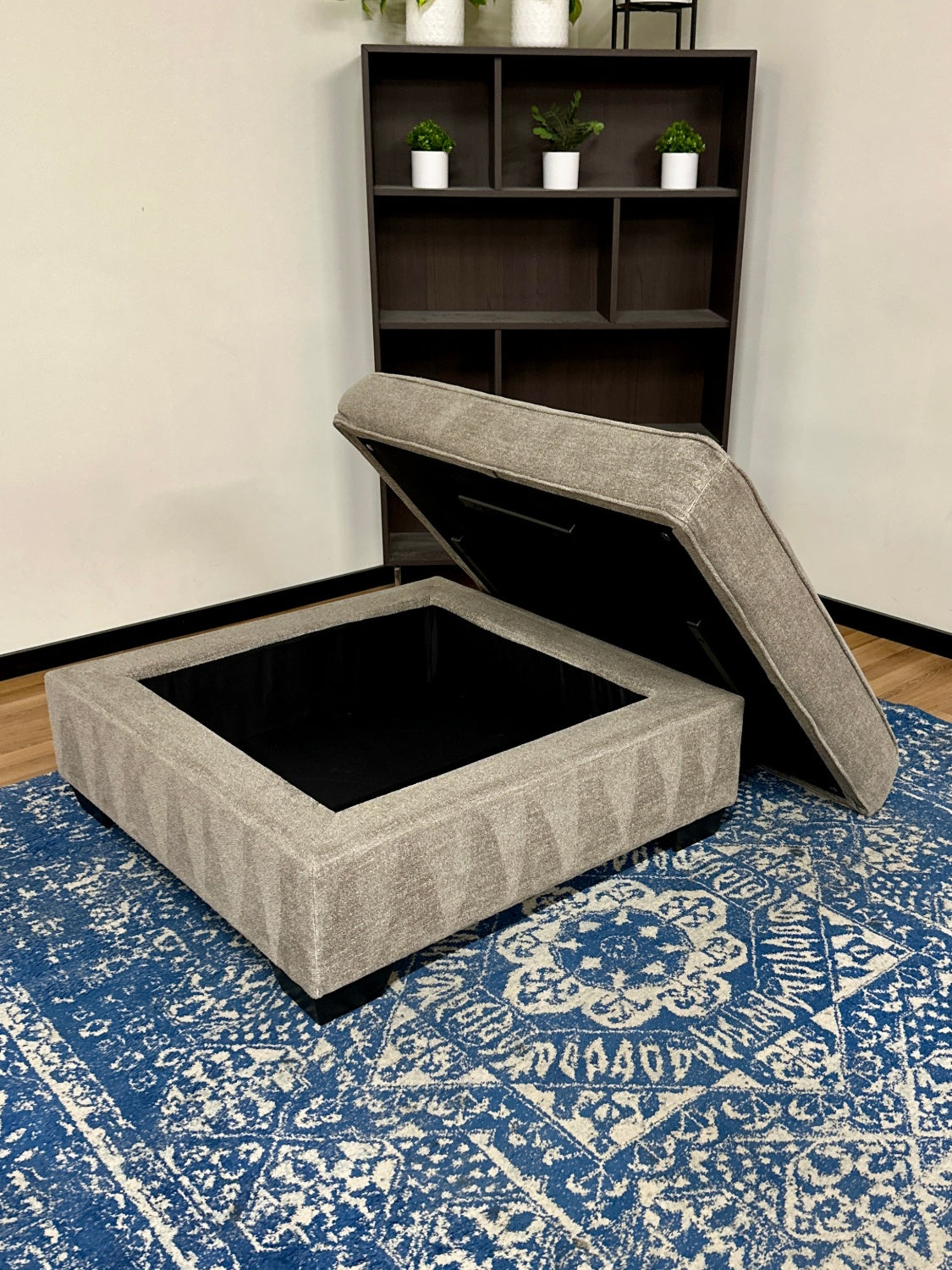 🚚 BUNDLE w/ a SOFA! Light Grey Storage Ottoman