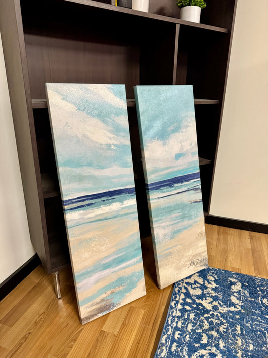 Blue 2 Piece Ocean Art