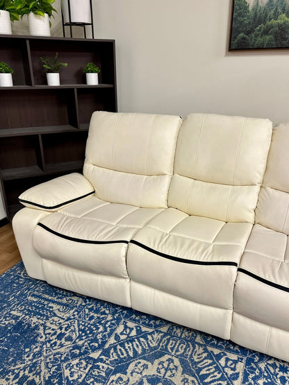 🚚 DELIVERY AVAILABLE! Modern White Sofa Recliner