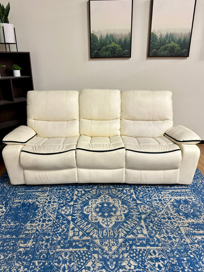 🚚 DELIVERY AVAILABLE! Modern White Sofa Recliner