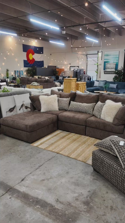Boulder Sofa in Chocolate