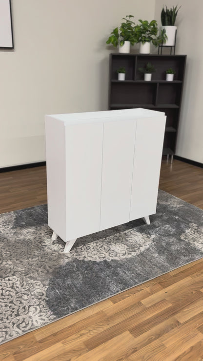 Sirdal 3door Cabinet in White