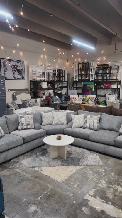 Summit Modular Sectional in Heather Grey