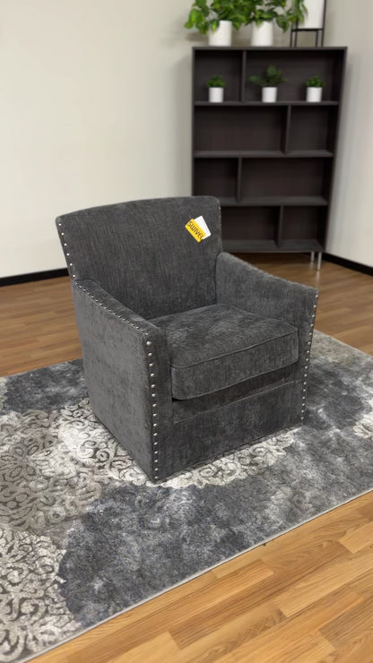 Swivel Chair in Charcoal