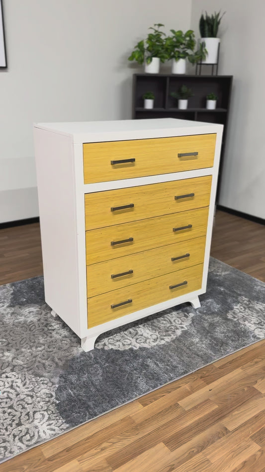 5 Drawer Dresser in White