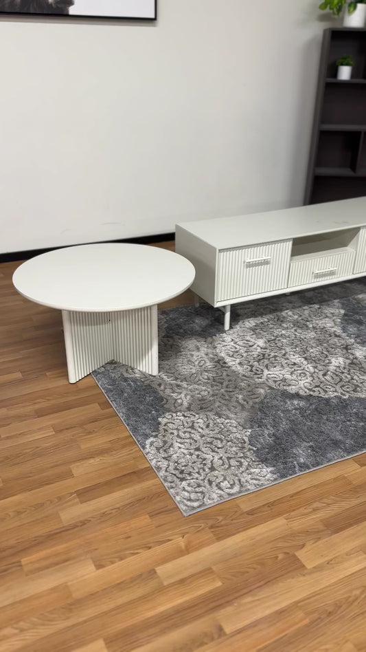 Palma TV Stand & Coffee Table in White