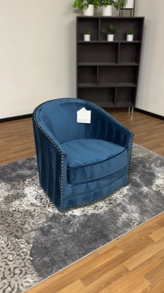 Swivel Chair in Blue