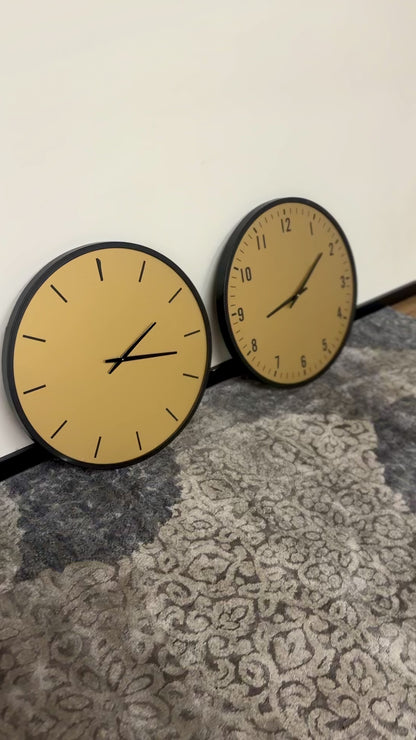 Clock Pair in Gold