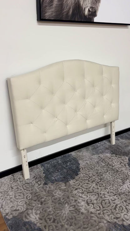 Resthaven Hillboro Curved Full Headboard in White