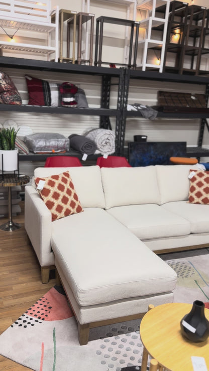 Henredon Murphy Fabric Sofa with Reversible Chaise