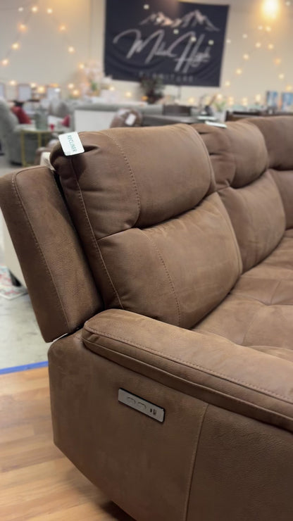 Simms Fabric Power Reclining Sectional with Power Headrests