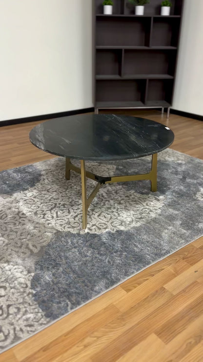 Marble Coffee Table in Black & Gold