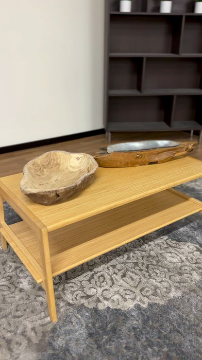 Eastwood Elk Home Tray and Hand Carved Root Bowl Decor