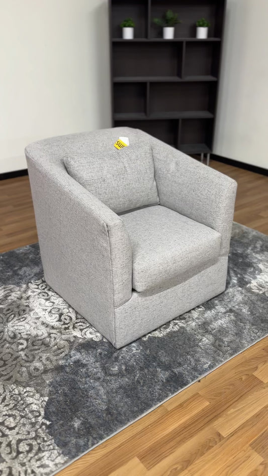 Swivel Chair in Light Grey